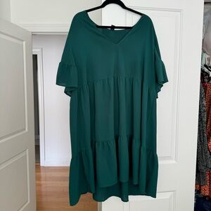 SHEIN green mini dress